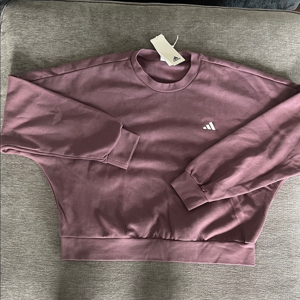 Adidas Cropped Crewneck Sweatshirt